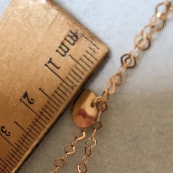 10k Solid Gold Modern Disk Paillette Necklace 19” Chain tri color disk now Kays - Picture 6 of 9